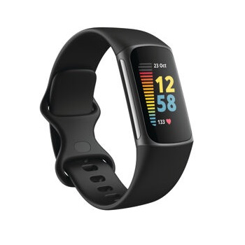 Fitness náramok Fitbit Charge 5 Black/Graphite Stainless Steel