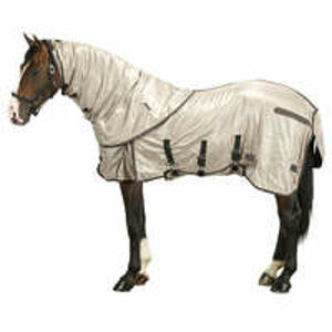 Jazdecká deka proti hmyzu pre kone a poníky béžová