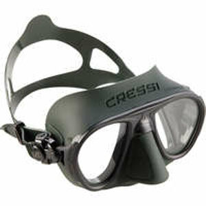 CRESSI Potápačská maska Calibro Cressi na podmorský lov bez prístroja zelená ZELENÁ
