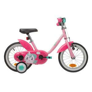 14-palcový bicykel pre deti od 3 do 4,5 roka 500 jednorožec