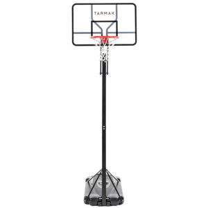 TARMAK Basketbalový kôš B700 Pro - deti/dospelí 2,40-3,05 m. 7 herných výšok. ČIERNA