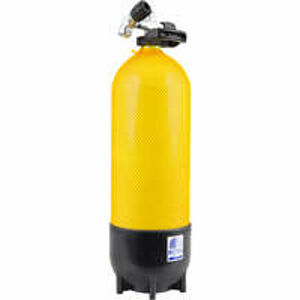 ROTH Potápačská fľaša na potápanie v mori 15 litrov 230 bar ŽLTÁ