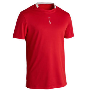 KIPSTA Futbalový dres F100 pre dospelých červený ČERVENÁ XL