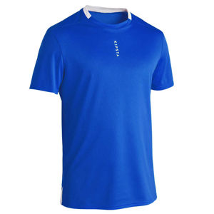 KIPSTA Futbalový dres F100 pre dospelých modrý MODRÁ S