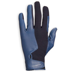 FOUGANZA Pánske jazdecké rukavice 560 tmavomodro-modré MODRÁ L