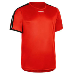 ATORKA Pánske tričko s krátkym rukávom H100C na hádzanú červené ČERVENÁ S