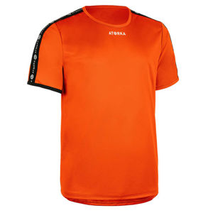 ATORKA Pánske tričko s krátkym rukávom H100C na hádzanú oranžové ORANŽOVÁ 2XL