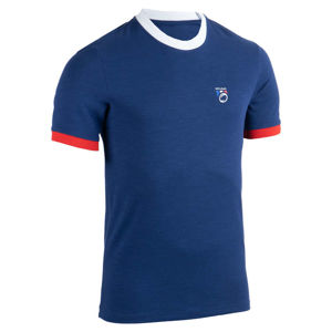 OFFLOAD Pánsky dres s krátkym rukávom pre fanúšikov ragby 2019 Francúzsko modrý MODRÁ XS