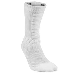 OXELO Ponožky na skateboard 500 stredne vysoké biele BIELA 39/42