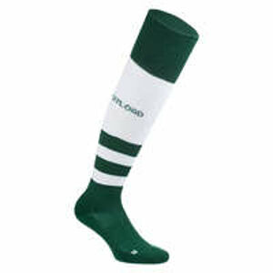 OFFLOAD Vysoké ponožky na ragby R500 zeleno-biele ZELENÁ 42/44