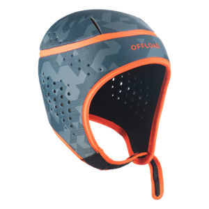 OFFLOAD Detská ochranná helma na ragby 100 sivá MODRÁ XS:52-53cm