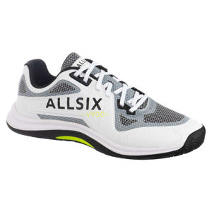ALLSIX Pánska volejbalová obuv VS900 bielo-čierno-žltá BIELA 43