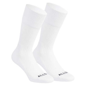 ALLSIX Stredne vysoké ponožky na volejbal VSK500 biele BIELA 47/50
