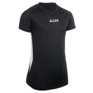 ALLSIX Dievčenský volejbalový dres V100 čierny ČIERNA 123-130cm 7-8R