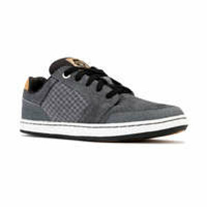 OXELO Detská nízka skateboardová obuv Crush 500 sivo-čierna ŠEDÁ 38
