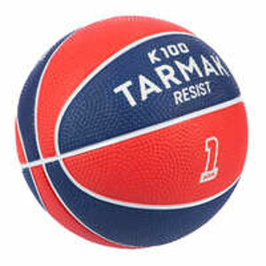 TARMAK Detská basketbalová lopta Mini B veľkosť 1 do 4 rokov červeno-modrá MODRÁ 1