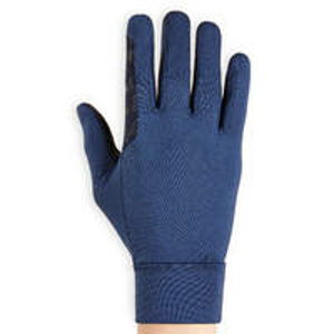 FOUGANZA Detské jazdecké rukavice 100 modré MODRÁ 8 - 10 ROKOV