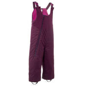 LUGIK Detské lyžiarske nohavice s náprsenkou fialové FIALOVÁ 89-95cm 2-3R