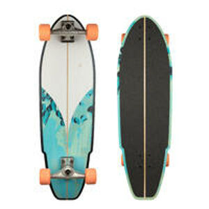 OXELO Longboard Surfskate Carve 540 Blue Green ORANŽOVÁ