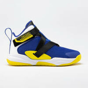 TARMAK Basketbalová obuv pre chlapcov/dievčatá EASY X modro-žltá 32