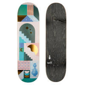 OXELO Skateboardová doska z javora veľkosť 8,75" DK500 Popsicle potlač od @tomalater ČIERNA 8,75