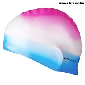 Plavecká čiapka SPOKEY Abstract - ružovo-bielo-modrá