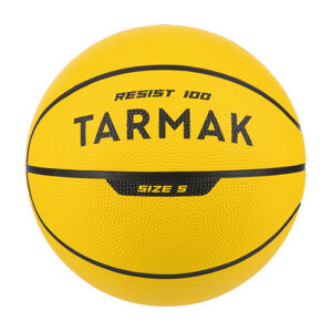 Basketbalová lopta r100 veľkosť 5 žltá.