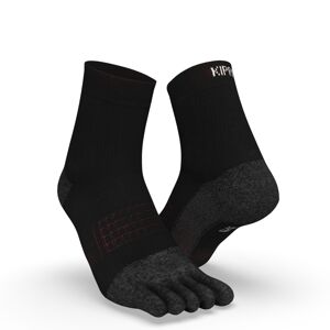 Bežecké ponožky 5 prstov čierno-žlté