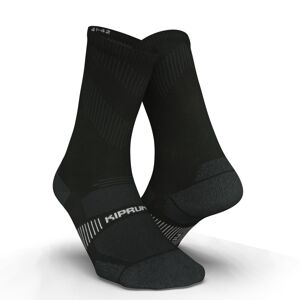 Bežecké ponožky run900 tenké po lýtka čierne ekologicky navrhnuté