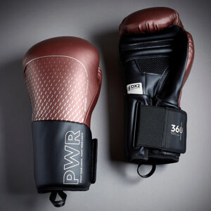 Boxerské rukavice 500 ergo bordové