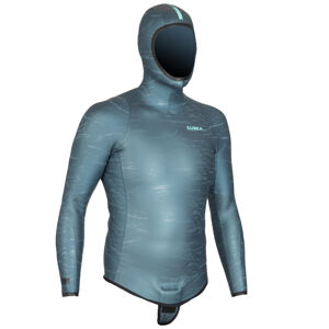Neoprénová bunda na freediving frd900 3 mm sivá