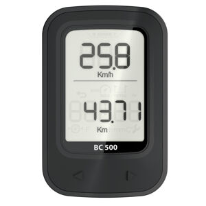 Cyklistický tachometer 500 bezdrôtový čierny