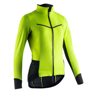 Dámska cyklistická bunda do chladného počasia zelená