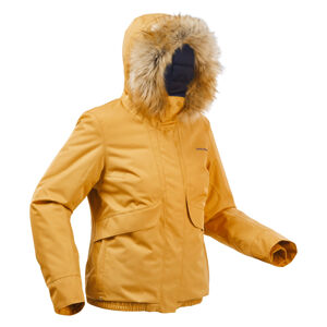 Dámska krátka zimná nepremokavá turistická bunda sh100 x-warm do -8 °c