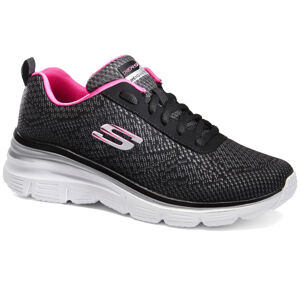 Dámska obuv flex appeal na športovú chôdzu čierno-ružová