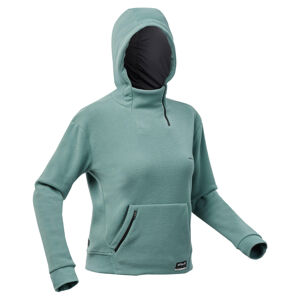 Dámska turistická fleecová mikina mh100 hoodie