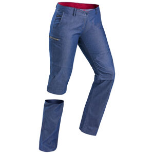 Dámske nohavice travel 100 odopínateľné džínsovo modré