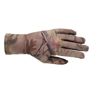 Dámske poľovnícke priedušné rukavice s maskovacím motívom 500