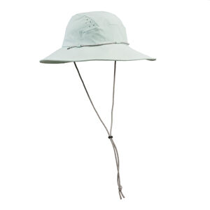 Dámsky trekingový klobúk mt500 s ochranou proti uv fialový