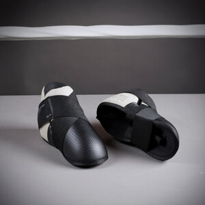 Detská obuv na full kontakt 500 čierno-sivá