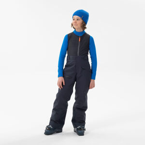 Detské lyžiarske nohavice fr900 s chrbtovým chráničom modré