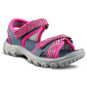 Detské turistické sandále mh100 od 24 do 31 modro-ružové
