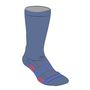 Detské bežecké ponožky 500 námornícke modré