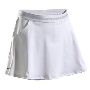 Dievčenská tenisová sukňa tsk500 biela