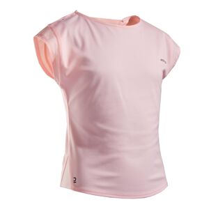 Dievčenské tenisové tričko tts500 ružové
