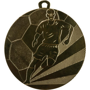 Futbalová medaila 50 mm zlatá