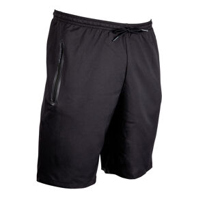 Futbalové šortky f500z s vreckami na zips čierne