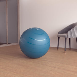 Gymnastická lopta swiss ball veľkosť 2 tyrkysová