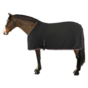 Jazdecká odpocovacia deka z mikrovlákna pre kone a poníky čierna