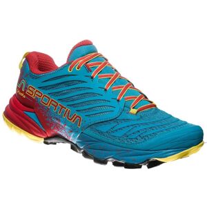 Pánske trailové topánky La Sportiva Akasha Tropic Blue/Cardinal Red - 46